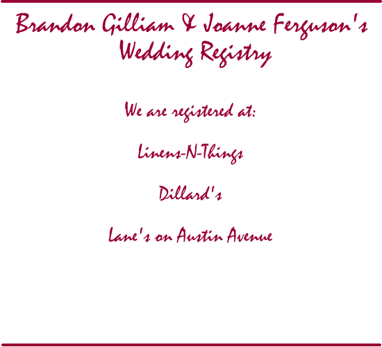 Registry Information